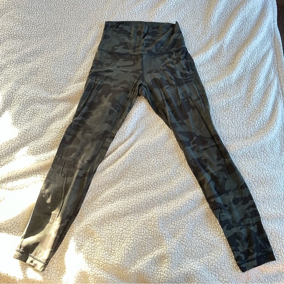 Green Camo Lululemon Leggings - Picture 5 of 5